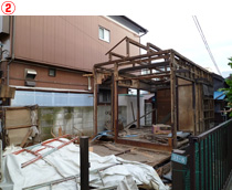 東京都立川市｜解体工事中の現場写真